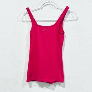 Beyond Yoga Fuschia Ribbed Supima Cotton / Modal / Spandex Blend Tank Top Small